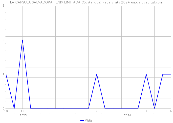 LA CAPSULA SALVADORA FENIX LIMITADA (Costa Rica) Page visits 2024 