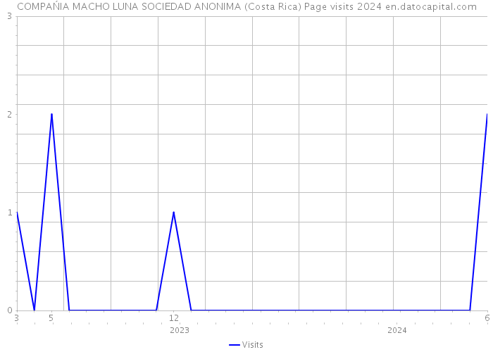COMPAŃIA MACHO LUNA SOCIEDAD ANONIMA (Costa Rica) Page visits 2024 