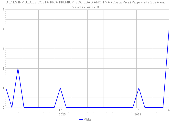 BIENES INMUEBLES COSTA RICA PREMIUM SOCIEDAD ANONIMA (Costa Rica) Page visits 2024 