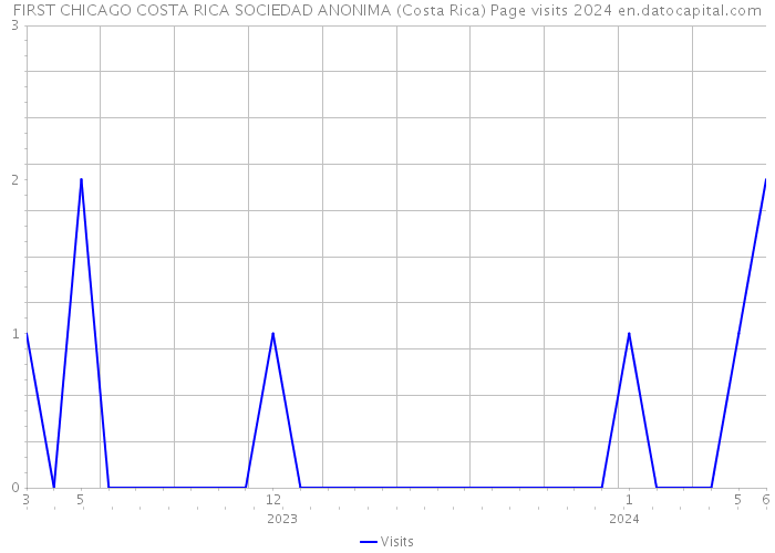 FIRST CHICAGO COSTA RICA SOCIEDAD ANONIMA (Costa Rica) Page visits 2024 