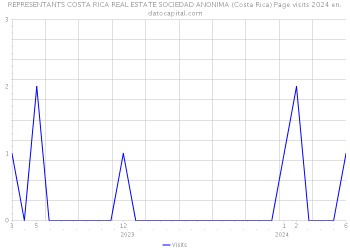 REPRESENTANTS COSTA RICA REAL ESTATE SOCIEDAD ANONIMA (Costa Rica) Page visits 2024 