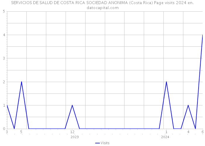 SERVICIOS DE SALUD DE COSTA RICA SOCIEDAD ANONIMA (Costa Rica) Page visits 2024 