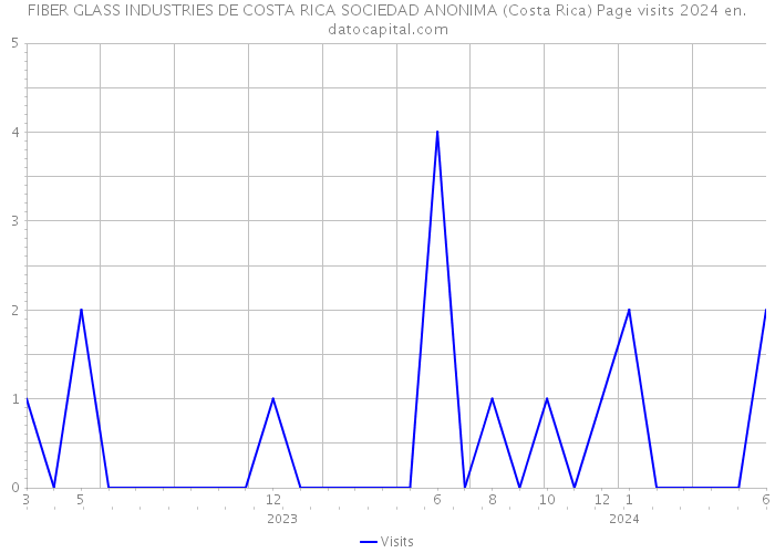FIBER GLASS INDUSTRIES DE COSTA RICA SOCIEDAD ANONIMA (Costa Rica) Page visits 2024 