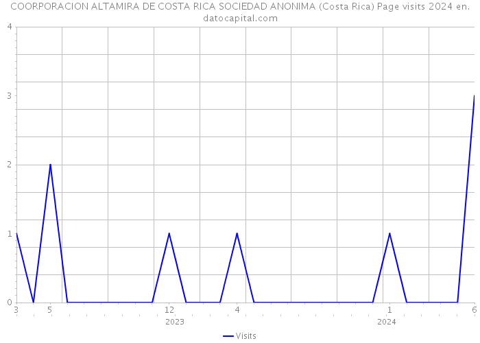 COORPORACION ALTAMIRA DE COSTA RICA SOCIEDAD ANONIMA (Costa Rica) Page visits 2024 