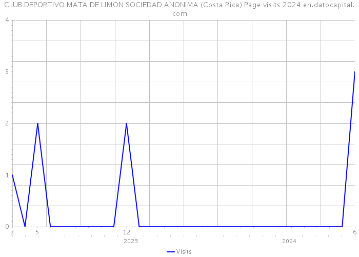 CLUB DEPORTIVO MATA DE LIMON SOCIEDAD ANONIMA (Costa Rica) Page visits 2024 
