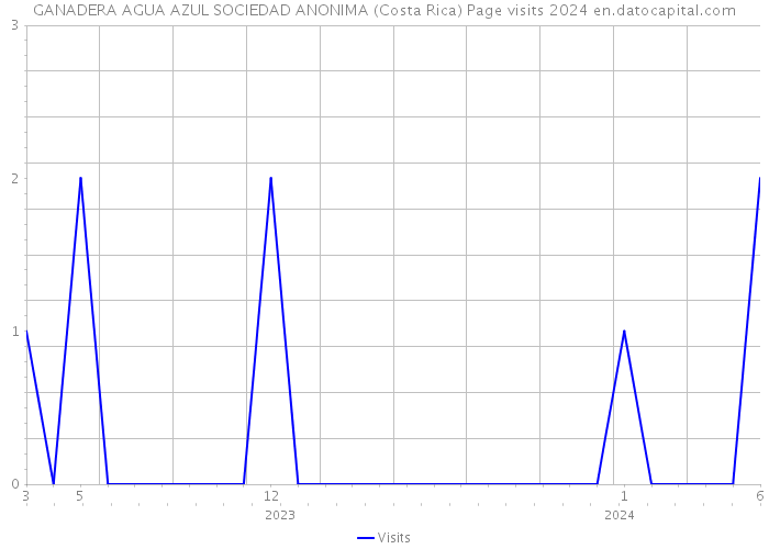 GANADERA AGUA AZUL SOCIEDAD ANONIMA (Costa Rica) Page visits 2024 