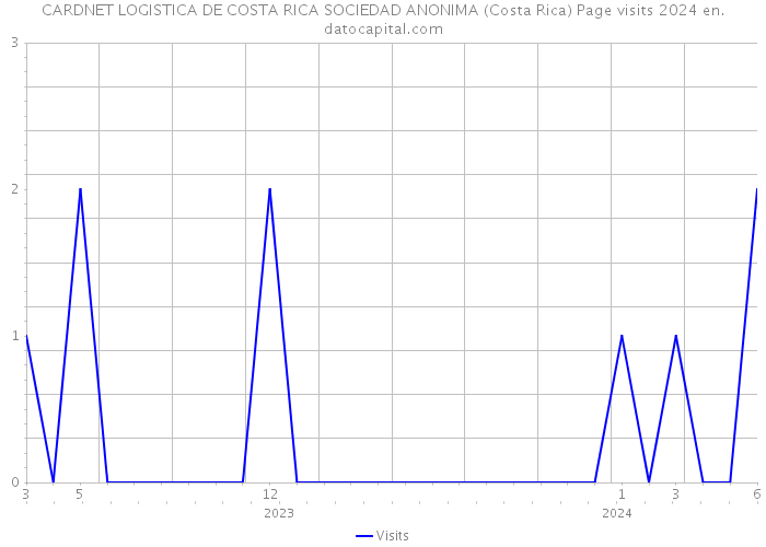 CARDNET LOGISTICA DE COSTA RICA SOCIEDAD ANONIMA (Costa Rica) Page visits 2024 