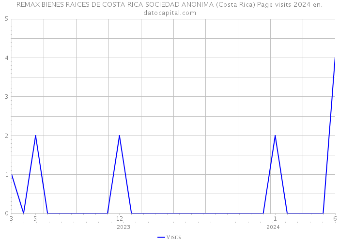 REMAX BIENES RAICES DE COSTA RICA SOCIEDAD ANONIMA (Costa Rica) Page visits 2024 