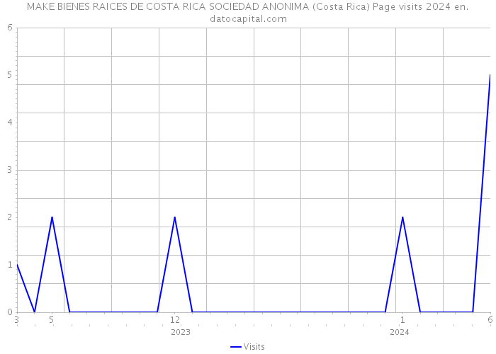 MAKE BIENES RAICES DE COSTA RICA SOCIEDAD ANONIMA (Costa Rica) Page visits 2024 