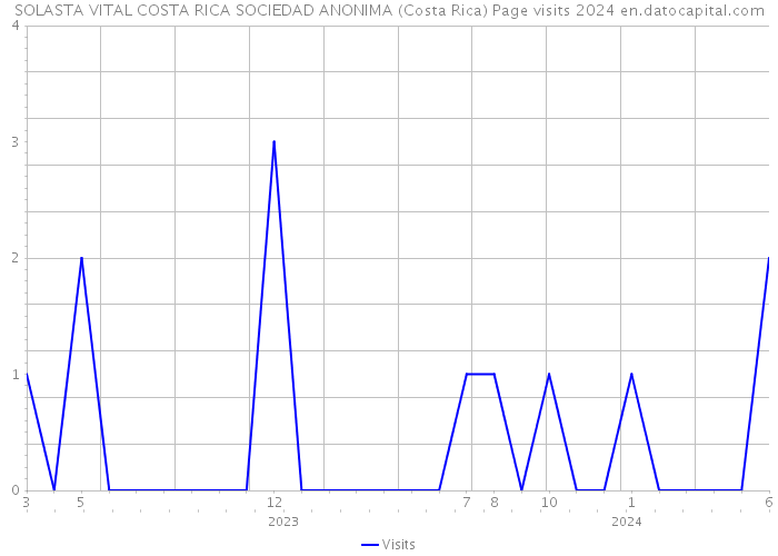SOLASTA VITAL COSTA RICA SOCIEDAD ANONIMA (Costa Rica) Page visits 2024 