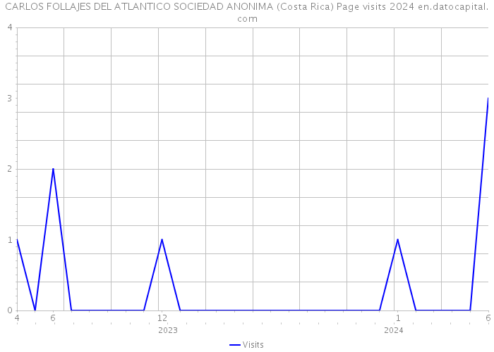 CARLOS FOLLAJES DEL ATLANTICO SOCIEDAD ANONIMA (Costa Rica) Page visits 2024 
