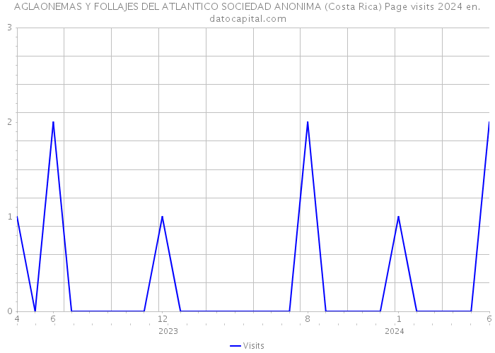 AGLAONEMAS Y FOLLAJES DEL ATLANTICO SOCIEDAD ANONIMA (Costa Rica) Page visits 2024 