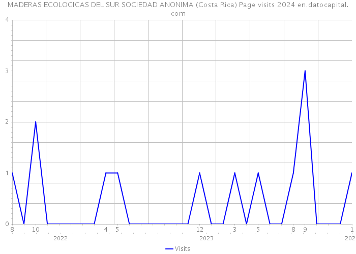 MADERAS ECOLOGICAS DEL SUR SOCIEDAD ANONIMA (Costa Rica) Page visits 2024 