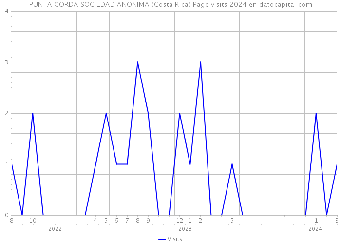 PUNTA GORDA SOCIEDAD ANONIMA (Costa Rica) Page visits 2024 