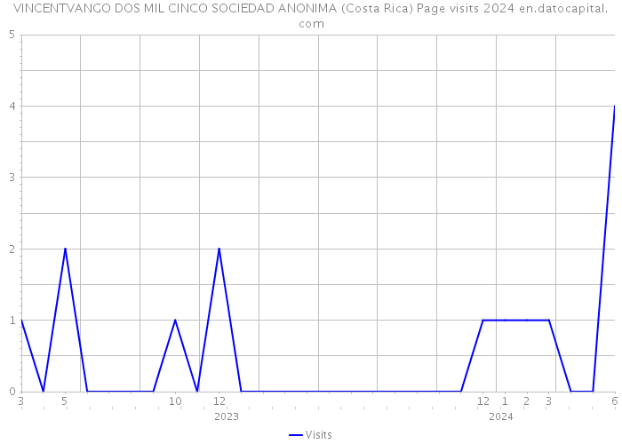 VINCENTVANGO DOS MIL CINCO SOCIEDAD ANONIMA (Costa Rica) Page visits 2024 