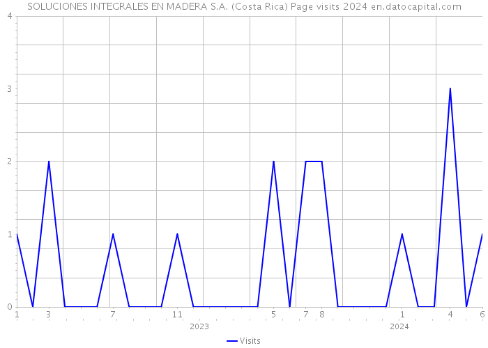 SOLUCIONES INTEGRALES EN MADERA S.A. (Costa Rica) Page visits 2024 