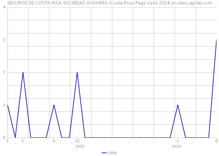 SEGUROS DE COSTA RICA SOCIEDAD ANONIMA (Costa Rica) Page visits 2024 