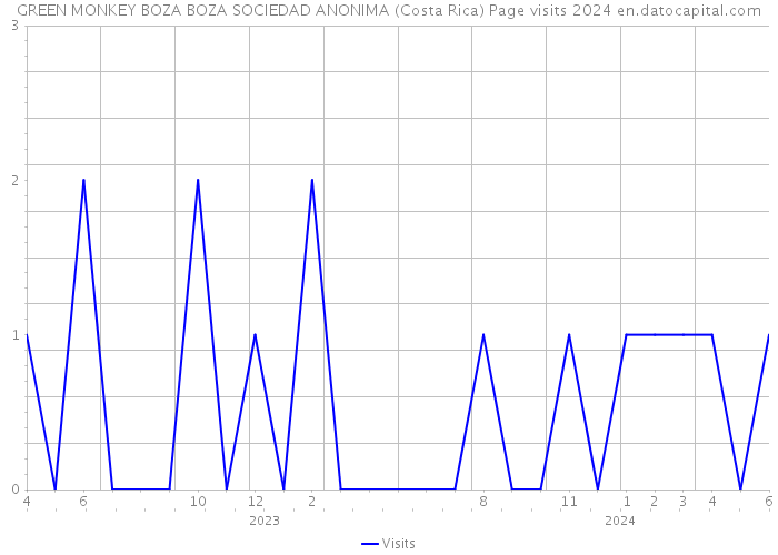 GREEN MONKEY BOZA BOZA SOCIEDAD ANONIMA (Costa Rica) Page visits 2024 