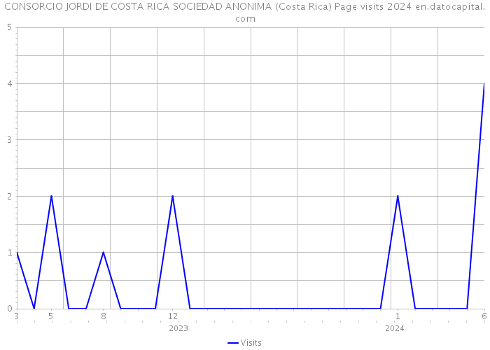 CONSORCIO JORDI DE COSTA RICA SOCIEDAD ANONIMA (Costa Rica) Page visits 2024 