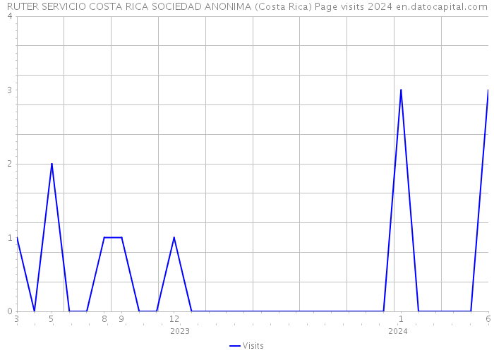 RUTER SERVICIO COSTA RICA SOCIEDAD ANONIMA (Costa Rica) Page visits 2024 
