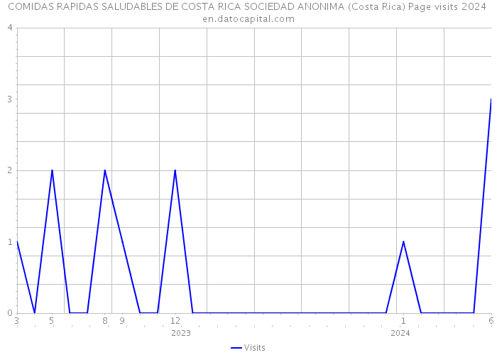 COMIDAS RAPIDAS SALUDABLES DE COSTA RICA SOCIEDAD ANONIMA (Costa Rica) Page visits 2024 