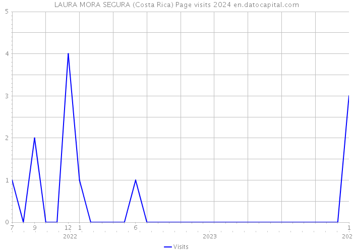 LAURA MORA SEGURA (Costa Rica) Page visits 2024 