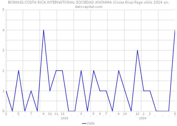 BIOMASS COSTA RICA INTERNATIONAL SOCIEDAD ANONIMA (Costa Rica) Page visits 2024 