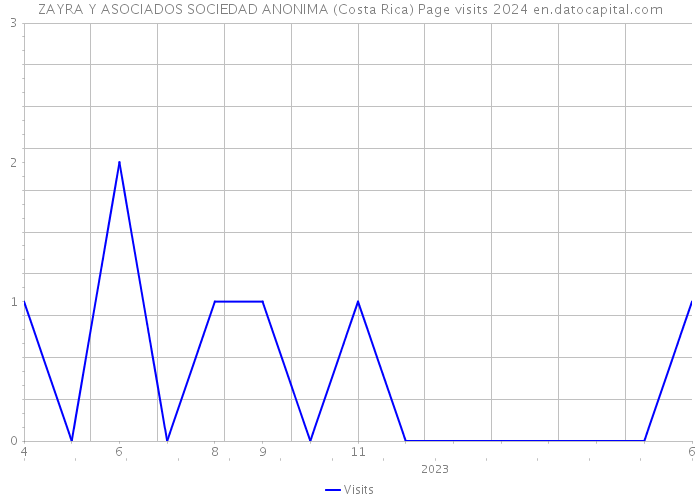 ZAYRA Y ASOCIADOS SOCIEDAD ANONIMA (Costa Rica) Page visits 2024 