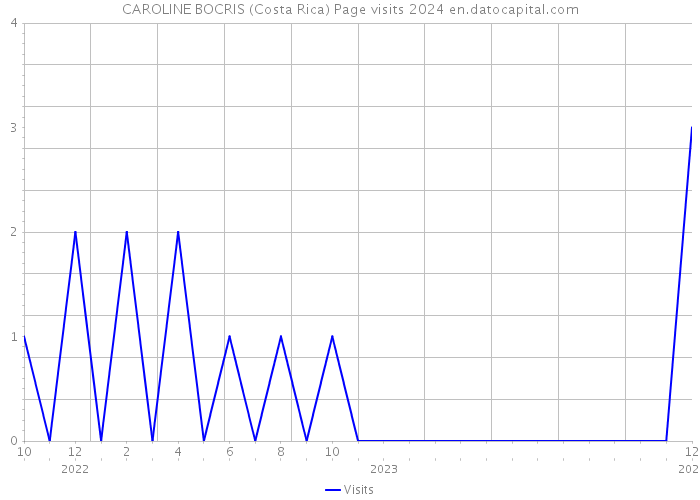 CAROLINE BOCRIS (Costa Rica) Page visits 2024 