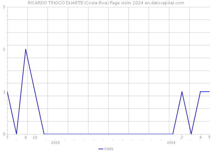 RICARDO TINOCO DUARTE (Costa Rica) Page visits 2024 