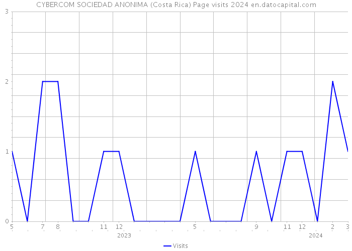 CYBERCOM SOCIEDAD ANONIMA (Costa Rica) Page visits 2024 