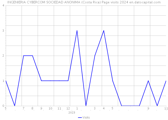 INGENIERIA CYBERCOM SOCIEDAD ANONIMA (Costa Rica) Page visits 2024 
