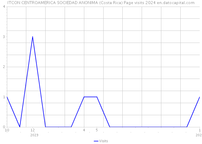 ITCON CENTROAMERICA SOCIEDAD ANONIMA (Costa Rica) Page visits 2024 