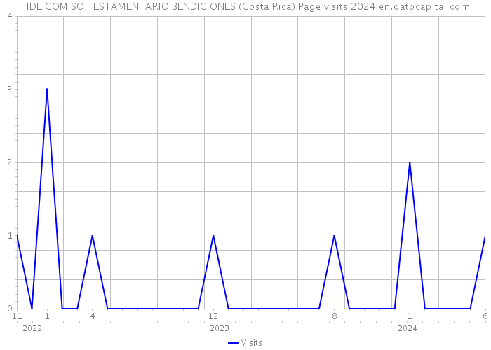 FIDEICOMISO TESTAMENTARIO BENDICIONES (Costa Rica) Page visits 2024 