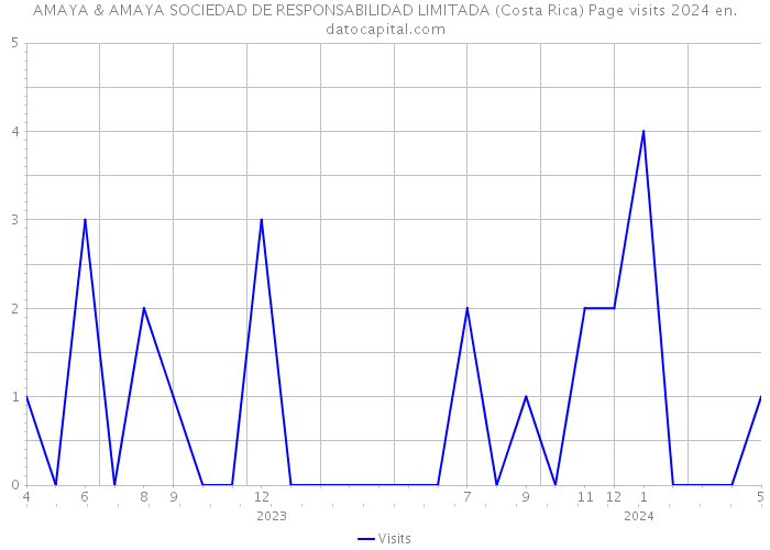 AMAYA & AMAYA SOCIEDAD DE RESPONSABILIDAD LIMITADA (Costa Rica) Page visits 2024 