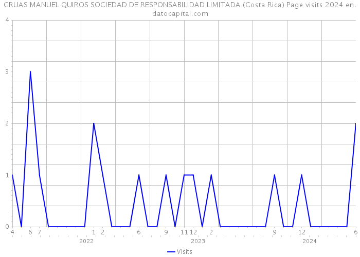 GRUAS MANUEL QUIROS SOCIEDAD DE RESPONSABILIDAD LIMITADA (Costa Rica) Page visits 2024 