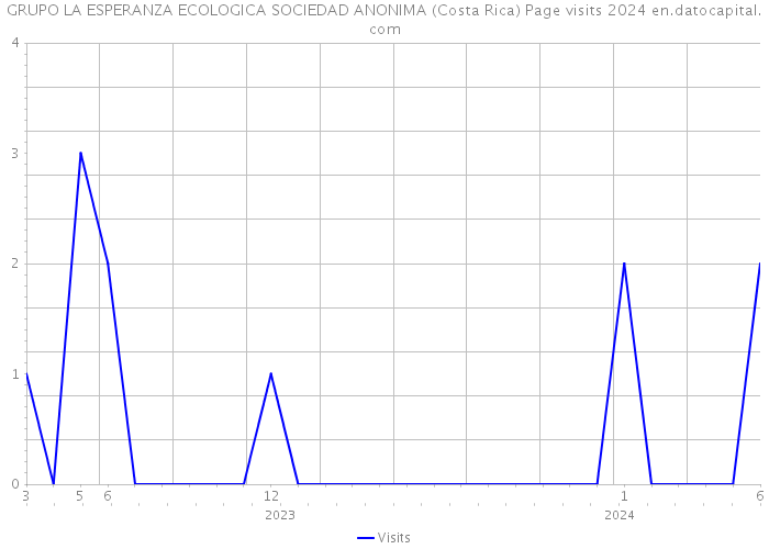GRUPO LA ESPERANZA ECOLOGICA SOCIEDAD ANONIMA (Costa Rica) Page visits 2024 