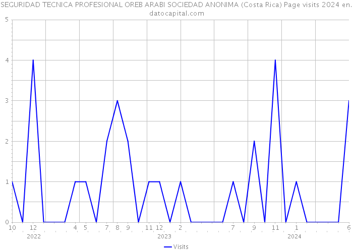 SEGURIDAD TECNICA PROFESIONAL OREB ARABI SOCIEDAD ANONIMA (Costa Rica) Page visits 2024 