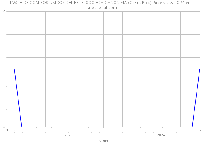 PWC FIDEICOMISOS UNIDOS DEL ESTE, SOCIEDAD ANONIMA (Costa Rica) Page visits 2024 