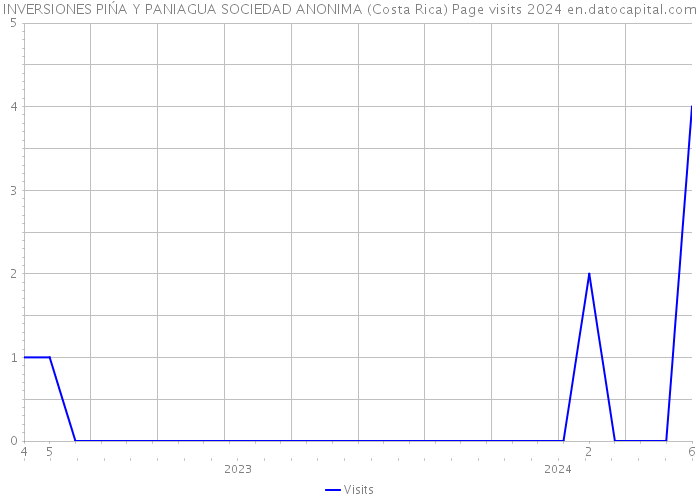 INVERSIONES PIŃA Y PANIAGUA SOCIEDAD ANONIMA (Costa Rica) Page visits 2024 