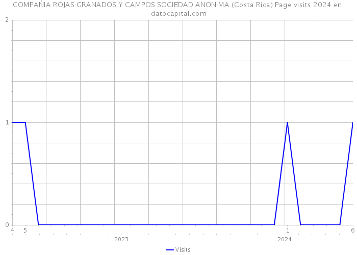 COMPAŃIA ROJAS GRANADOS Y CAMPOS SOCIEDAD ANONIMA (Costa Rica) Page visits 2024 