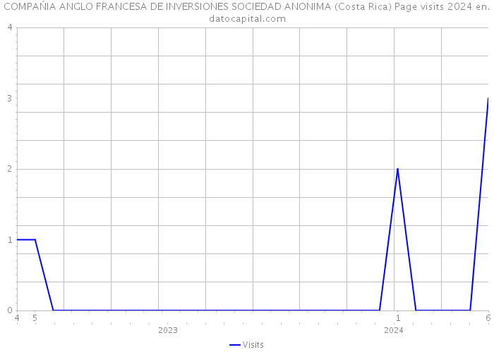 COMPAŃIA ANGLO FRANCESA DE INVERSIONES SOCIEDAD ANONIMA (Costa Rica) Page visits 2024 