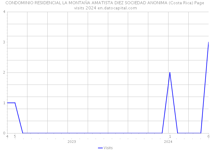CONDOMINIO RESIDENCIAL LA MONTAŃA AMATISTA DIEZ SOCIEDAD ANONIMA (Costa Rica) Page visits 2024 