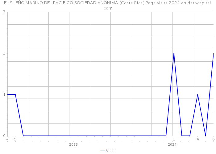 EL SUEŃO MARINO DEL PACIFICO SOCIEDAD ANONIMA (Costa Rica) Page visits 2024 
