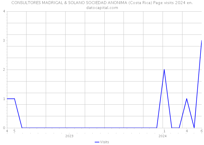 CONSULTORES MADRIGAL & SOLANO SOCIEDAD ANONIMA (Costa Rica) Page visits 2024 