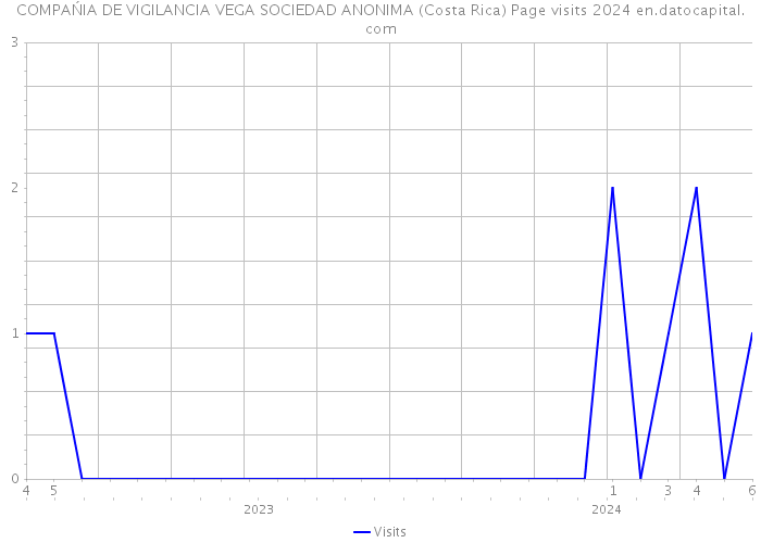 COMPAŃIA DE VIGILANCIA VEGA SOCIEDAD ANONIMA (Costa Rica) Page visits 2024 