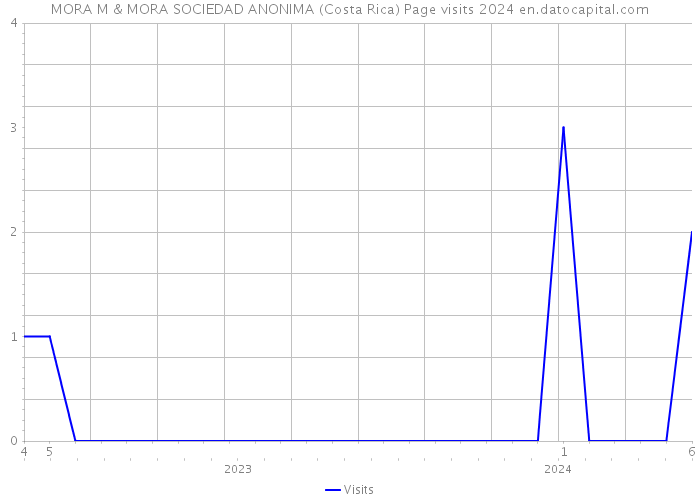 MORA M & MORA SOCIEDAD ANONIMA (Costa Rica) Page visits 2024 