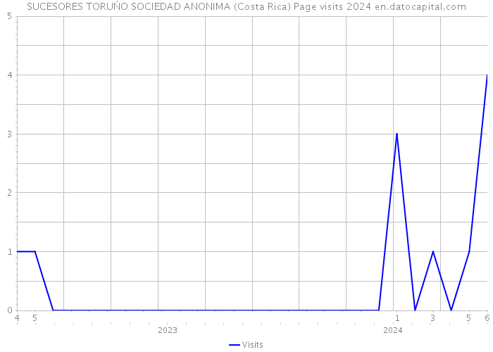 SUCESORES TORUŃO SOCIEDAD ANONIMA (Costa Rica) Page visits 2024 