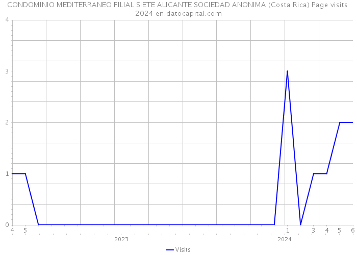 CONDOMINIO MEDITERRANEO FILIAL SIETE ALICANTE SOCIEDAD ANONIMA (Costa Rica) Page visits 2024 
