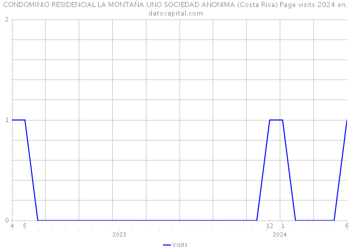 CONDOMINIO RESIDENCIAL LA MONTAŃA UNO SOCIEDAD ANONIMA (Costa Rica) Page visits 2024 